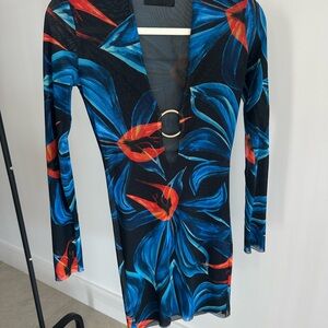 Louisa Ballou Long Sleeve Floral Dress